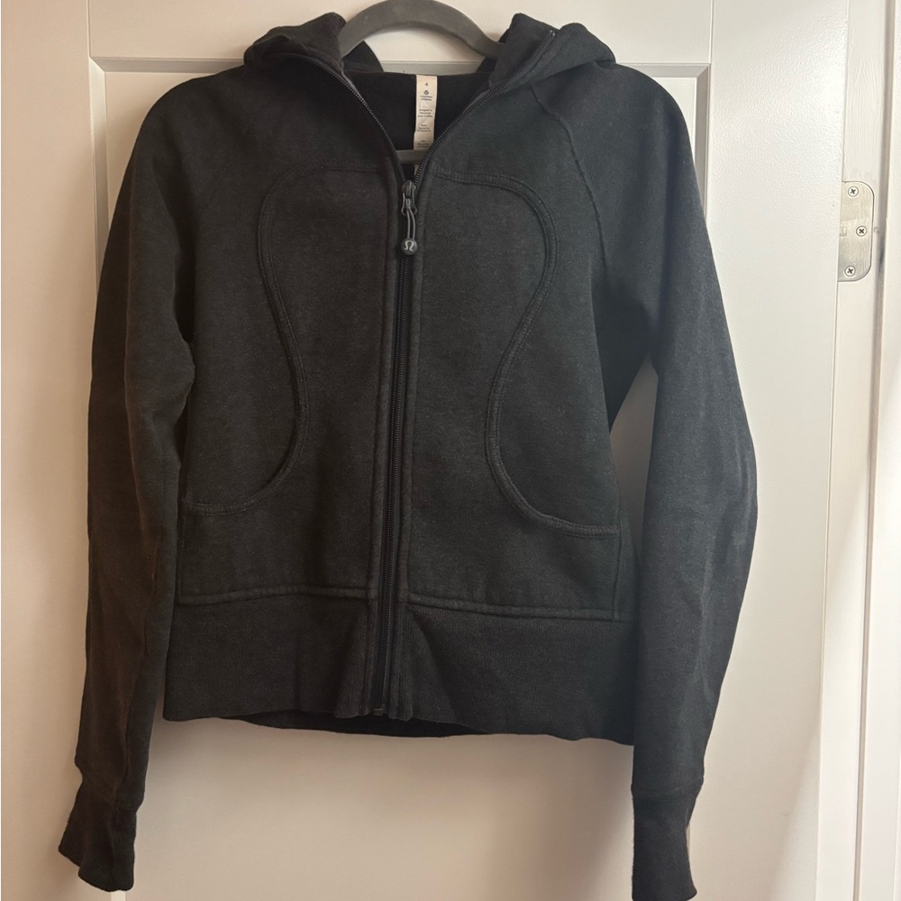Lululemon athletica grey heather zip up hoodie